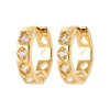 Boucles d'oreilles créoles plaqué or fantaisie 15mm Maison de la Bijouterie Y653YZ0