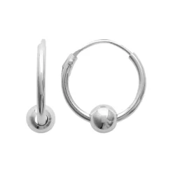 Boucles d'oreilles créoles argent 12mm Maison de la Bijouterie Z3534WZY