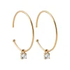 Boucles d'oreilles créoles pampilles 30mm plaqué or Maison de la Bijouterie Y6Y66Z0