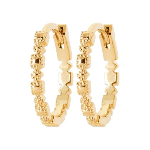 Boucles d'oreilles créoles plaqué or fantaisie 16mm Maison de la Bijouterie Y654300