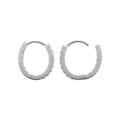 Boucles d'oreilles créoles argent fantaisie 14mm Maison de la Bijouterie Z6Y36Z0