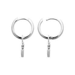 Boucles d'oreilles créoles argent fantaisie 12mm Maison de la Bijouterie Z643YZ0