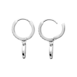 Boucles d'oreilles créoles argent fantaisie 12mm Maison de la Bijouterie Z6435Z0