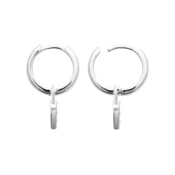 Boucles d'oreilles créoles argent fantaisie 10mm Maison de la Bijouterie Z6430Z0