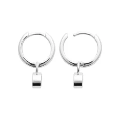 Boucles d'oreilles créoles argent fantaisie 12mm Maison de la Bijouterie Z640ZZ0