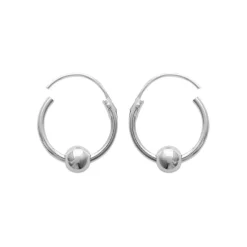 Boucles d'oreilles créoles argent 12mm Maison de la Bijouterie Z3534WZY