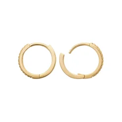 Boucles d'oreilles créoles 14mm oxyde de zirconium Maison de la Bijouterie Y634YZ0