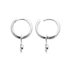 Boucles d'oreilles créoles argent fantaisie 12mm Maison de la Bijouterie Z643ZZ0