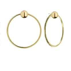 Boucles d'oreilles Diva Gioielli Eclisse 17743-006 - Argent Doré