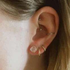 Boucles d'oreilles Ella femme Kosma Paris - Doré rose