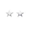 Boucles d'oreilles Etoiles Or 375/1000 blanc (9K)