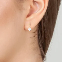 Boucles d'oreilles Femme Angèle M B2482-BLANC