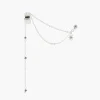 Boucles d'Oreilles Femme Balaboosté Bo Poussette Avec Cuff Chain Et Facettes - 3502456533554 Métal Argent