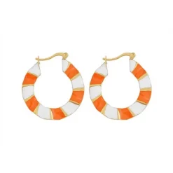 Boucles d'oreilles Femme Edforce 280-0033-E - Acier Doré