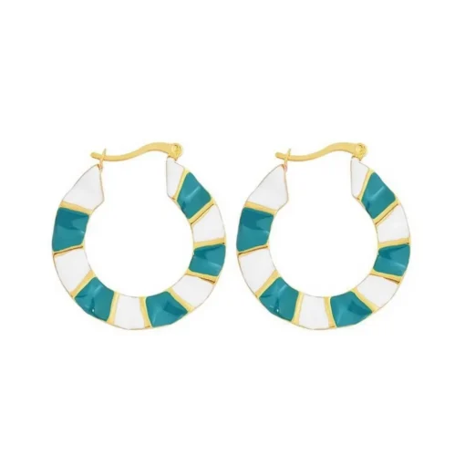 Boucles d'oreilles Femme Edforce 280-0036-E - Acier Doré