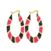 Boucles d'oreilles Femme Edforce 280-0042-E - Acier Doré