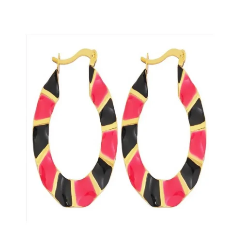 Boucles d'oreilles Femme Edforce 280-0042-E - Acier Doré
