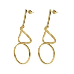 Boucles d'oreilles Femme Edforce 300-0162-E - Acier Doré