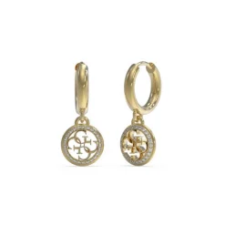 Boucles d'oreilles Femme Guess Bijoux - JUBE02135JWYG LIFE IN 4G Acier Doré