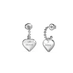 Boucles d'oreilles Femme Guess Bijoux - JUBE02234JWRH FALLING IN LOVE Acier Argent