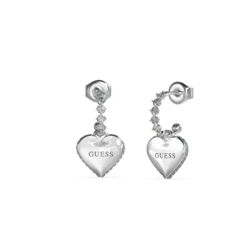 Boucles d'oreilles Femme Guess Bijoux - JUBE02234JWRH FALLING IN LOVE Acier Argent