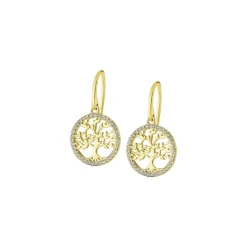 Boucles d'oreilles Femme Lotus Silver - LP1746-4-2 Argent doré
