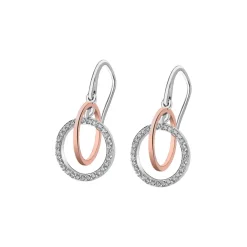 Boucles d'oreilles Femme Lotus Silver - LP1955-4-1 Argent Doré rose