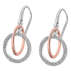 Boucles d'oreilles Femme Lotus Silver - LP1955-4-1 Argent Doré rose