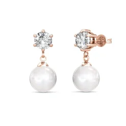 Boucles d’oreilles Femme MYC-Paris - DE0259-RG Laiton Doré rose