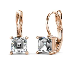 Boucles d’oreilles Femme MYC-Paris Square - DE0007-RG-C Laiton Doré rose