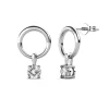 Boucles d’oreilles Femme MYC-Paris Solitaire - DE0141-S Laiton argent