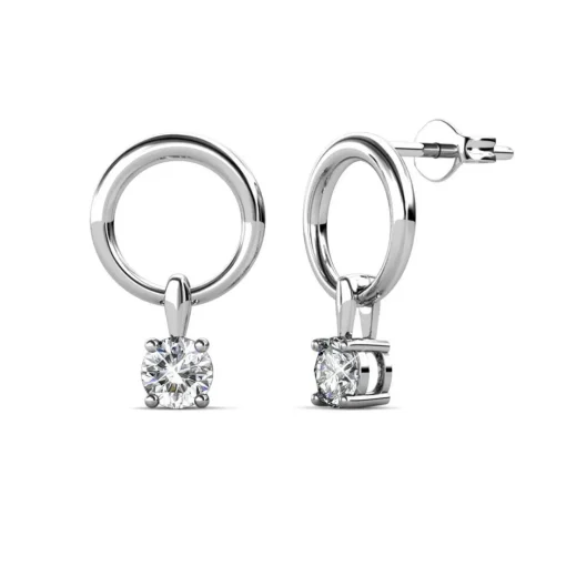 Boucles d’oreilles Femme MYC-Paris Solitaire - DE0141-S Laiton argent