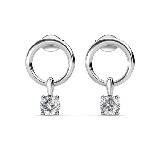 Boucles d’oreilles Femme MYC-Paris Solitaire - DE0141-S Laiton argent