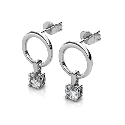 Boucles d’oreilles Femme MYC-Paris Solitaire - DE0141-S Laiton argent