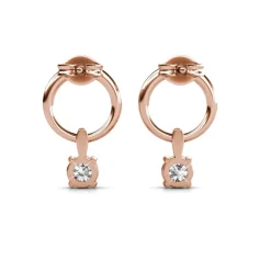 Boucles d’oreilles Femme MYC-Paris Solitaire - DE0141-RG Laiton Doré rose