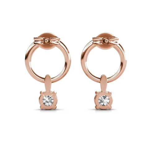 Boucles d’oreilles Femme MYC-Paris Solitaire - DE0141-RG Laiton Doré rose