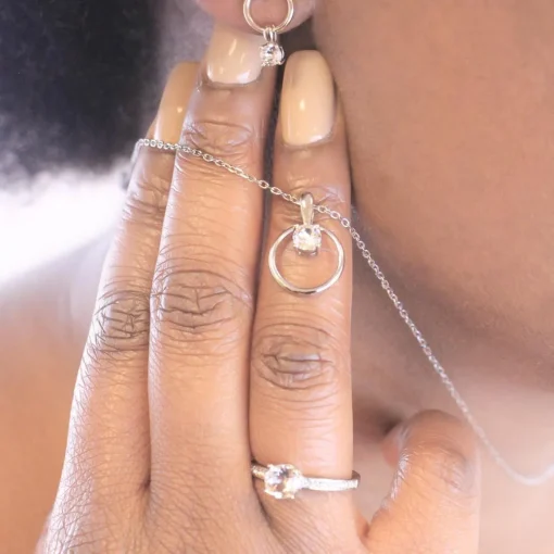 Boucles d’oreilles Femme MYC-Paris Solitaire - DE0141-S Laiton argent
