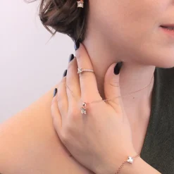 Boucles d’oreilles Femme MYC-Paris Square - DE0007-RG-C Laiton Doré rose