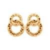 Boucles d'oreilles femme plaqué or - Y55V000