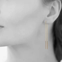 Boucles d'oreilles femme Pendantes - Y53V400 Plaqué Or