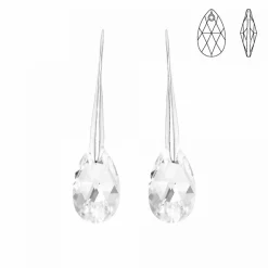 Boucles d'oreilles Femme So Charm - BS010-SE003-CRYS Métal Argent
