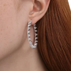 Boucles d’oreilles Femme Swarovski - 5602230 Métal rhodié Blanc
