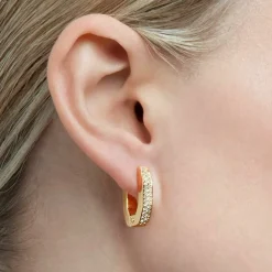 Boucles d’oreilles Femme Swarovski - 5626084 Métal Doré