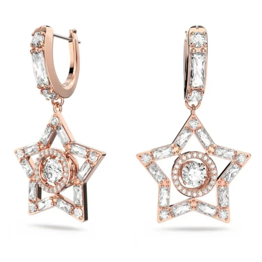 Boucles d’oreilles Femme Swarovski - 5617769 Métal Doré rose