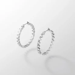 Boucles d’oreilles Femme Swarovski - 5602230 Métal rhodié Blanc