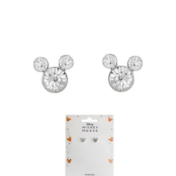 Boucles d'oreilles Fille Disney - Mickey ornées de Cristaux scintillants