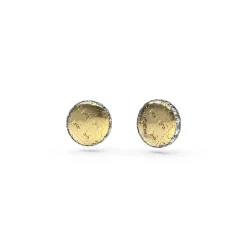 Boucles D'Oreilles 4G Rising Acier Doré Puces Pièce Motif 4G