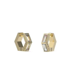 Boucles d'oreilles Guess Bijoux JUBE03133JWYG - HUGGIE ME Acier Doré