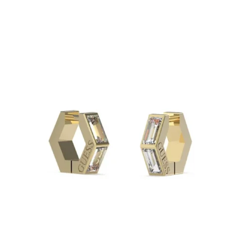 Boucles d'oreilles Guess Bijoux JUBE03133JWYG - HUGGIE ME Acier Doré