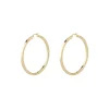 Boucles D'Oreilles Hoops I Did It Again Acier Doré Carrées Extra Légères
